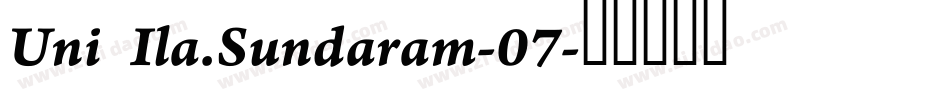 Uni Ila.Sundaram-07字体转换